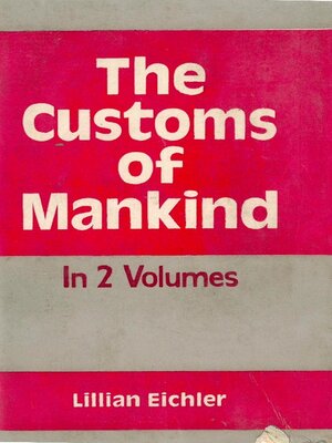 cover image of The Customs of Mankind